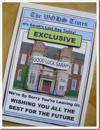 Leaving Card Leaving Card