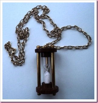 Sandglass Pendant and Necklace