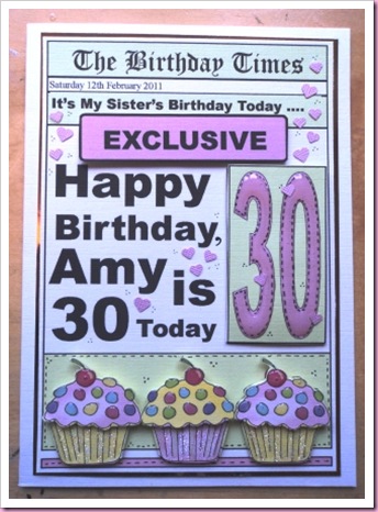 Newspaper Style Card