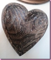 Wooden Heart Dish