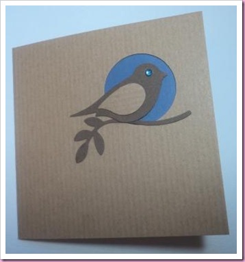 Stampin Up Bird Punch Card