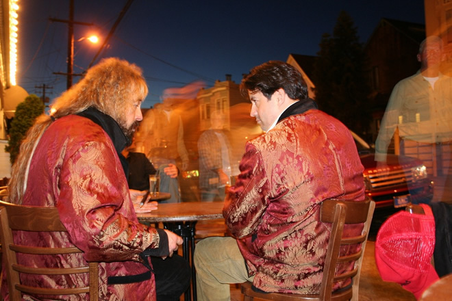 A Haunting Dinner Meeting Between Two Smoking Jacket Wearers