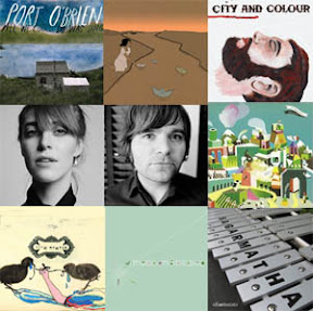 Port O'Brien, Feist and Ben Gibbard, Gregory and the Hawk, Appleseed Cast, City and Colour, Efterklang, Helios, Scott Matthew