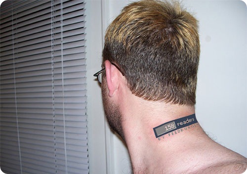 Reader Count Tattoo in Neck Reader Count Tattoo in Neck