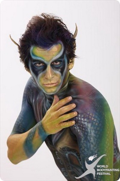 Various Body Painting Snake