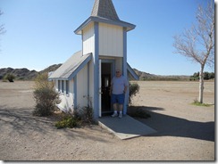 Tiny church north of Yuma, Az.