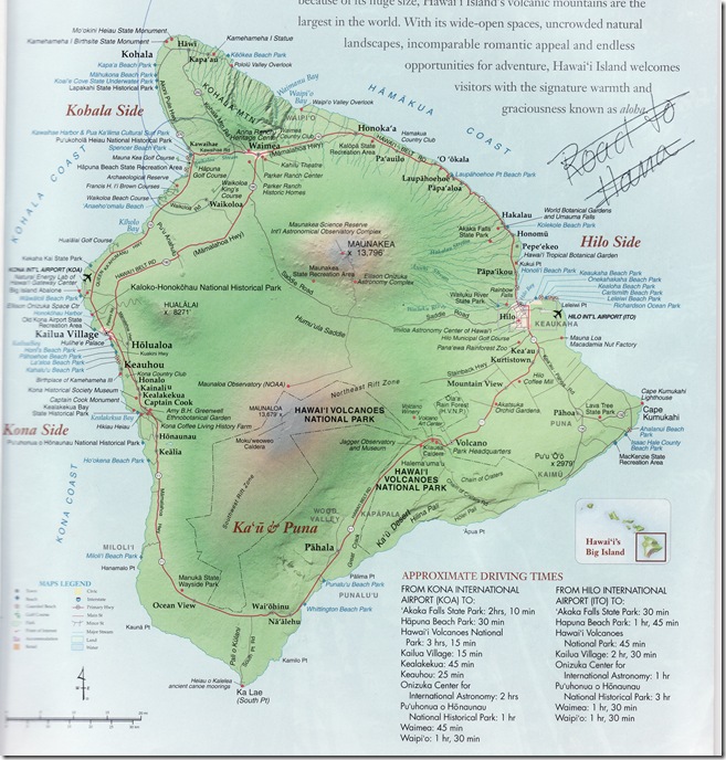 Big Island Map Big Island Map