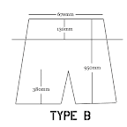 タイパンツショート タイプB