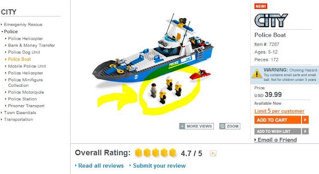 7287 警察快艇 Police Boat (城市警察系列)
