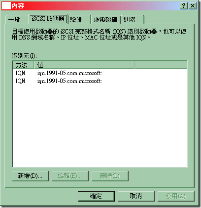 04_在「iSCSI 啟動器」頁面，可以看到已經增加了第二節點伺服器