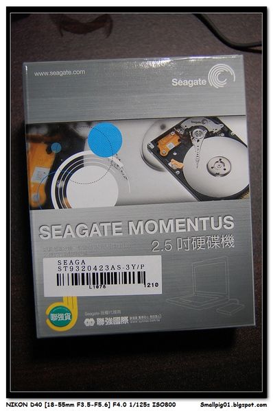 SEAGATE Momentus7200.4 320GB 7200轉 ST9320423AS 2.5吋 內接式硬碟