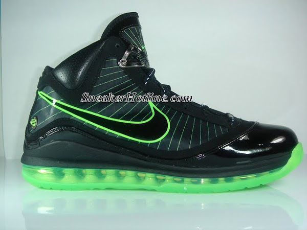 Nike Air Max LeBron VII BlackMean Green 8211 Dunkman Edition