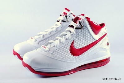 Nike Air Max LeBron VII: 383578-161 White/Varsity Red | NIKE