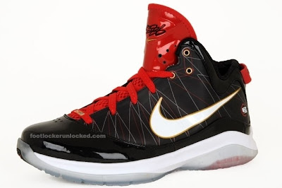 Nike LeBron VII Post Season Drops at Footlocker on March 27th nike lebron 7 ps gr black white red 4 02 Nike LeBron VII Post Season Drops at Footlocker on March 27th
