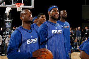 2010 NBA All Star: LeBron James Eastern Conference Practice lebron james nba 100213 all star dallas 11 2010 NBA All Star: LeBron James Eastern Conference Practice