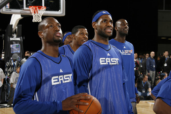 2010 NBA AllStar LeBron James Eastern Conference Practice