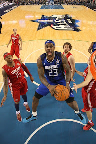 lebron james nba 100214 all star dallas 14 2010 NBA All Star: D Wade and LeBron lead EAST in Front of 108k