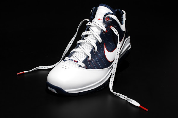 Nike LeBron VII 7 PS 407639100 WhiteMidnight NavyRed