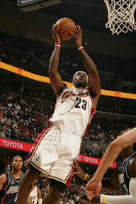 lebron james nba 081030 cle vs cha 01 LeBron Toys With Triple Double, Breaks Out ZLVI Home PE