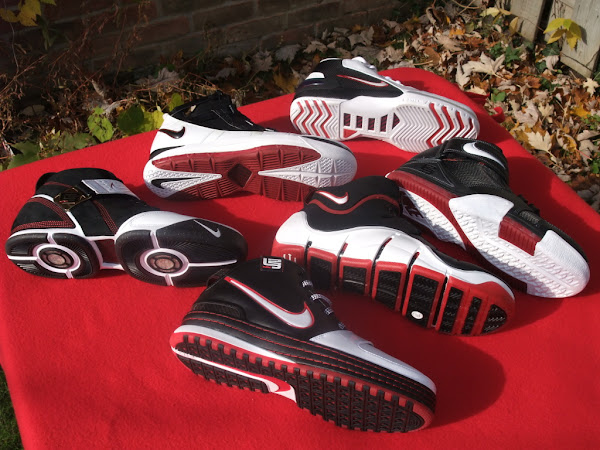 Nike Zoom LeBron Signature Shoes BlackWhiteRed Evolution