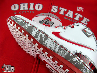 Ohio State Buckeyes Nike Zoom LeBron VI aka Home PE Showcase nike zoom lebron 6 gr white crimson grey 4 51 Ohio State Buckeyes Nike Zoom LeBron VI aka Home PE Showcase