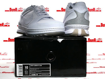Nike Zoom LeBron 6 Low White Medium Grey GR Version nike zoom lebron 6 low gr white silver 2 06 Nike Zoom LeBron 6 Low White Medium Grey GR Version