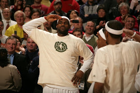 lebron james nba 090408 cle vs was 04 39 1 For Cavs as They Overpower Boston. Bron Rocks the Miami aka Easter Six.