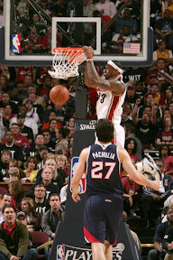 Amazing Encore LeBron and Co. Cruise By Hawks in the Series Opener lebron james nba 090505 cle vs atl 26 game 1 Amazing Encore LeBron and Co. Cruise By Hawks in the Series Opener