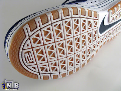 Nike Zoom LeBron VI Low White / Navy / Light Brown Denim lebron6 low navy denim 27 web Nike Zoom LeBron VI Low White / Navy / Light Brown Denim