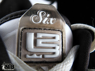 lebron6 low black white 15 web Nike Zoom LeBron VI Low White / Black Patent Leather Showcase