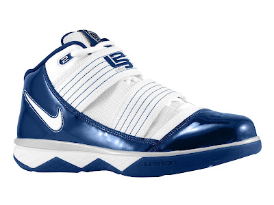 nike zoom soldier 3 tb white navy 0 02 Nike Zoom Soldier III Team Bank Styles Available at Eastbay