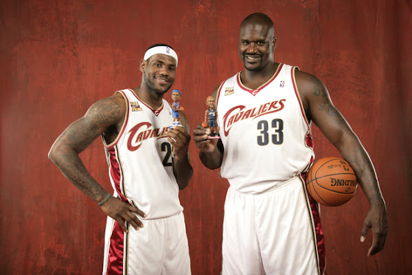 LeBron James and Shaquille O8217Neal 8211 NBA 0910 Media Day