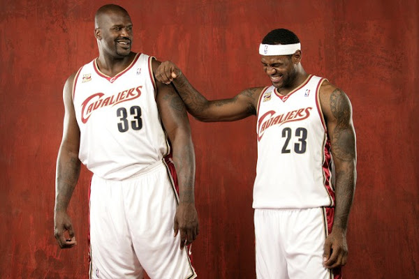 LeBron James and Shaquille O8217Neal 8211 NBA 0910 Media Day