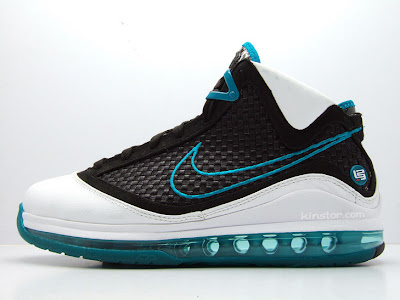 nike air max lebron 7 gr white black aqua 1 05 Upcoming Baltic Blue aka Aqua aka Red Carpet LeBron VII New Pics
