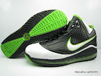 zlvii fake colorway black white green 1 01 Fake LeBron VII