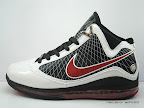 zlvii fake colorway white black red 1 01 Fake LeBron VII