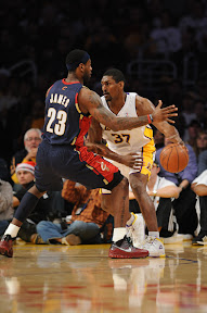lebron james nba 091225 cle at lal 04 LeBron, Cavs Shine in Rout of Kobe, Lakers. LBJ Debuts the Xmas VII.