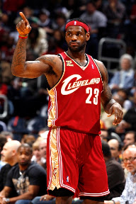 lebron james nba 091229 cle at atl 24 King James Debuts Black/White/Gold LBJ7 as Cavs Sink Hawks