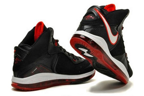 Nike Air Max LeBron VIII BlackWhiteRed Official Release Date