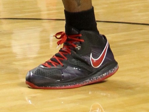 Detailed Look at Nike LeBron 8 V2 Black amp Red Player Exclusive