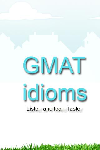 GMAT GRE SAT Idioms Audio