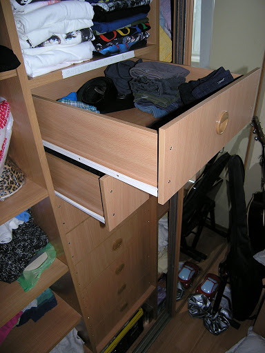 разобрать ящик для белья