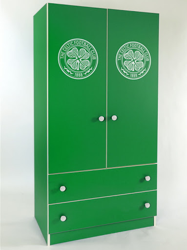 Celtic FC Bedroom Interior Design Picture 4 celtic fc wardrobe with drawers design