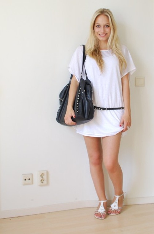 white dress