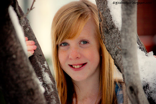 Anna on a Snowy day in Salem,Utah - Ratish Naroor Digital Photography