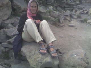 Zuzka from Czech Repoblic, Mt Damavand Bargah Sevom Camp 