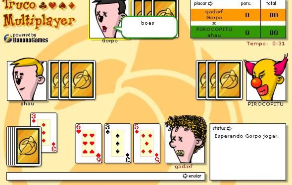 Inutilidades Virtual: Jogue partidas de truco OnLine de Graça