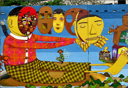 Grafite de OSGEMEOS Grafite de OSGEMEOS