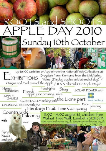 Roots and Shoots Apple Day poster