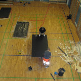  &ndash; Der arbejdes. Set fra liften.